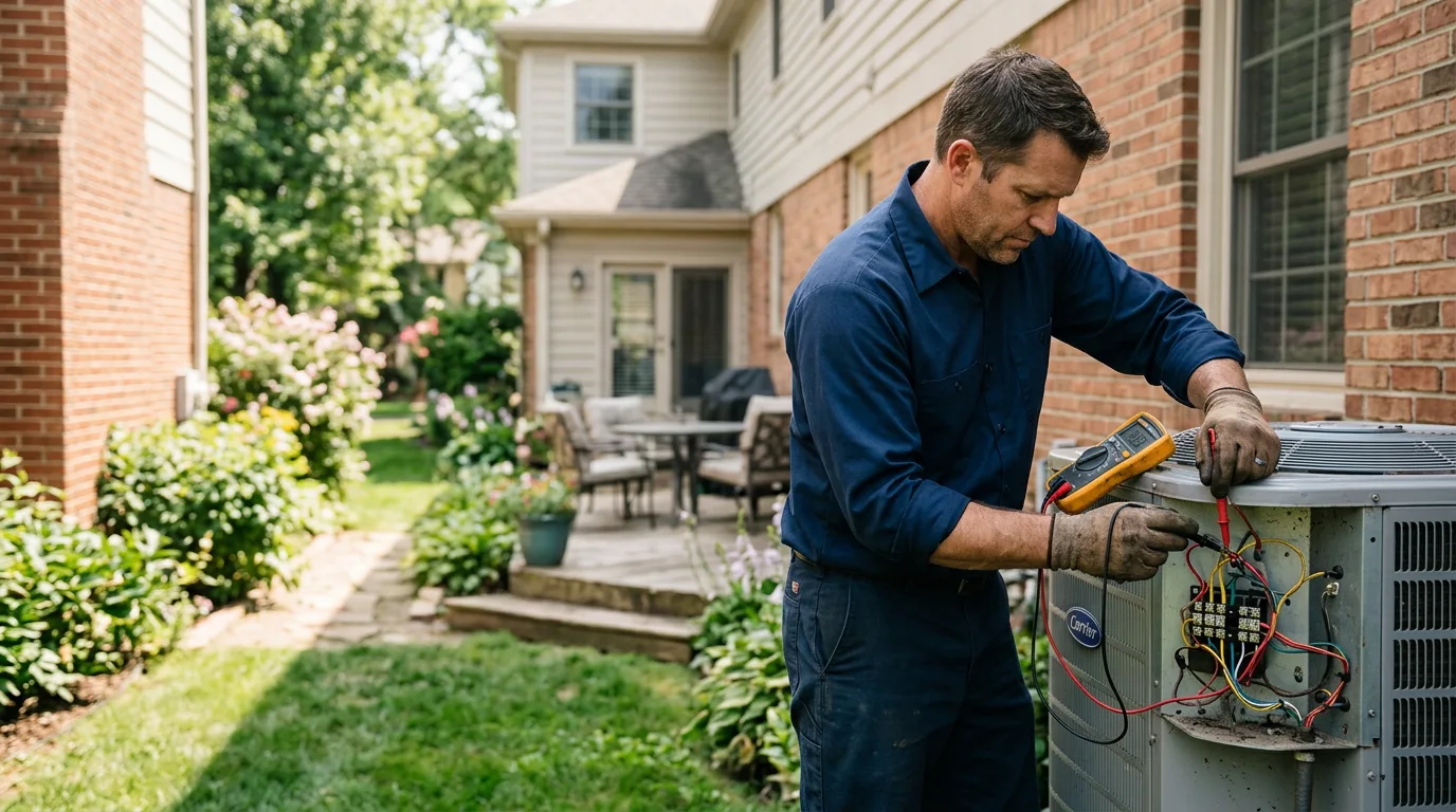 HVAC technician working near Shartlesville, PA